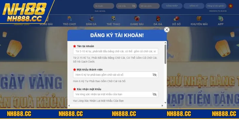 Quy trình tạo tài khoản chi tiết 